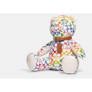 Coach Collectible Bear Rainbow Signature Canvas CJ954 Pride 2023